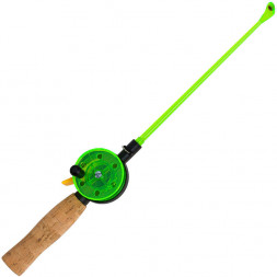 Удочка зимняя CONDOR YL-102A, средняя катушка, пробковая ручка, толстый шестик