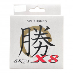 Леска плетеная Волжанка SK-71 X8 150м/0.12мм 6.35кг #0.6-14Lb цв. зеленый