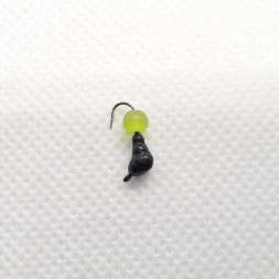 Мормышка свинцовая True Weight цена за 1 шт Муравей с ушком 1.2г кош. глаз зел.