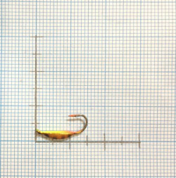 Мормышка вольфрамовая Spider Супер банан с ушком краш. MW-SP-1820-43