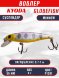 Воблер KYODA Globefish Minnow-55SP, длина 5,5 см, вес 4.0 гр цвет P1281, заглубление 0,7-1,0 м